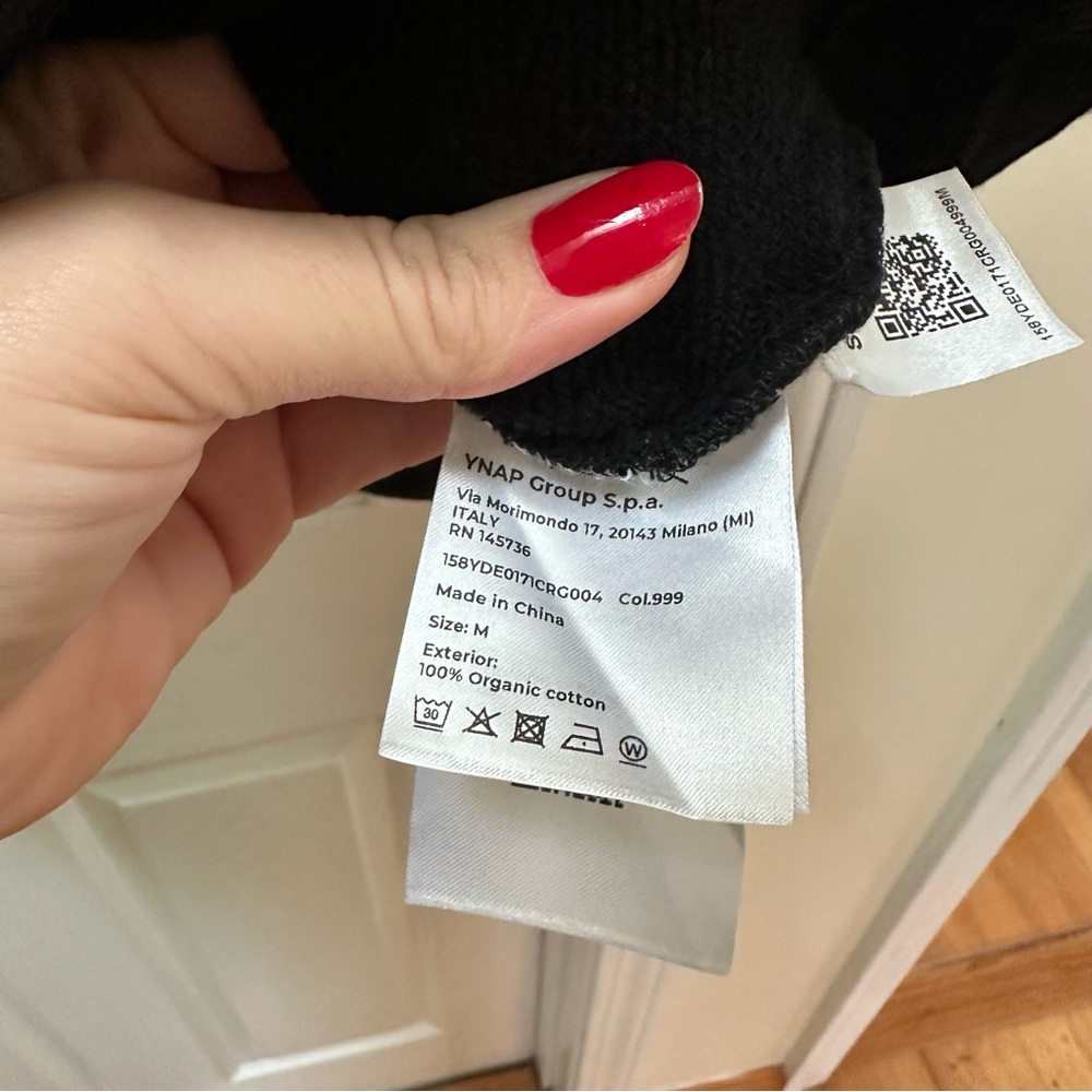 8 by Yoox Black Sleeveless Zip-Up Vest Il Gilet M Medium - Picture 6 of 12